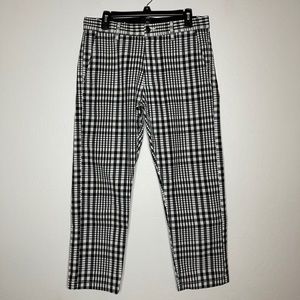 Obey Plaid Straggler Fit Flooded Pants